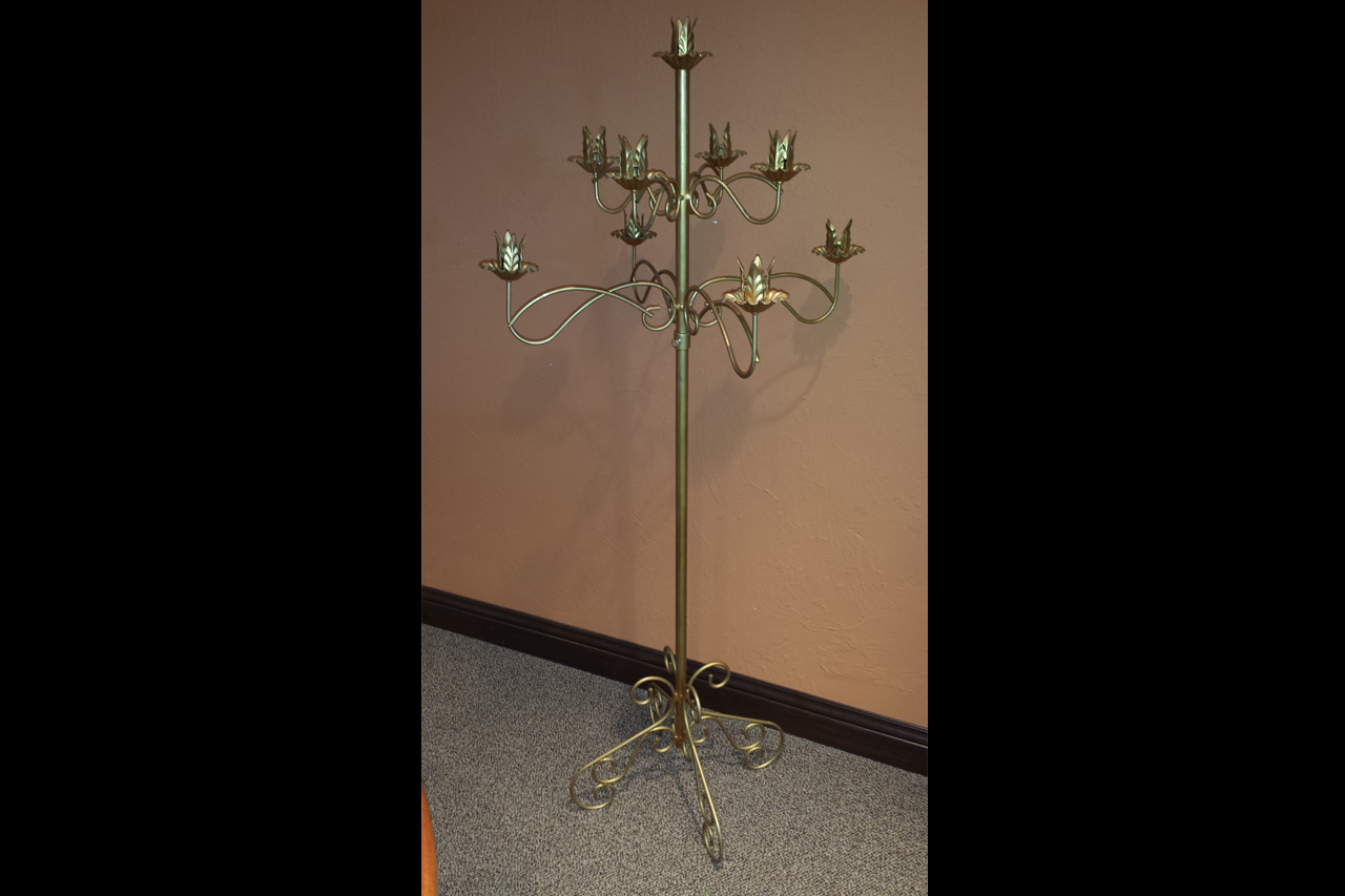 Gold Floor Candelabra